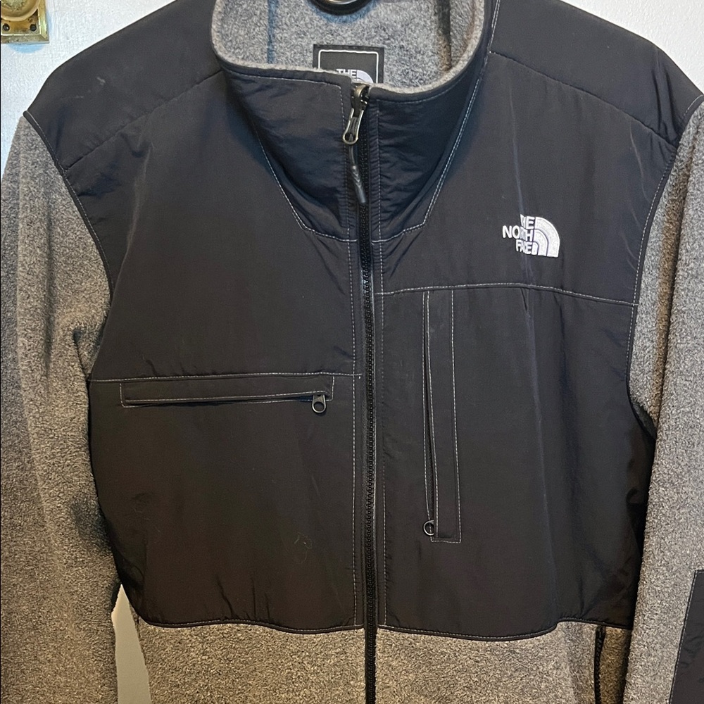 The North Face Black and Gray Fleece Jacket